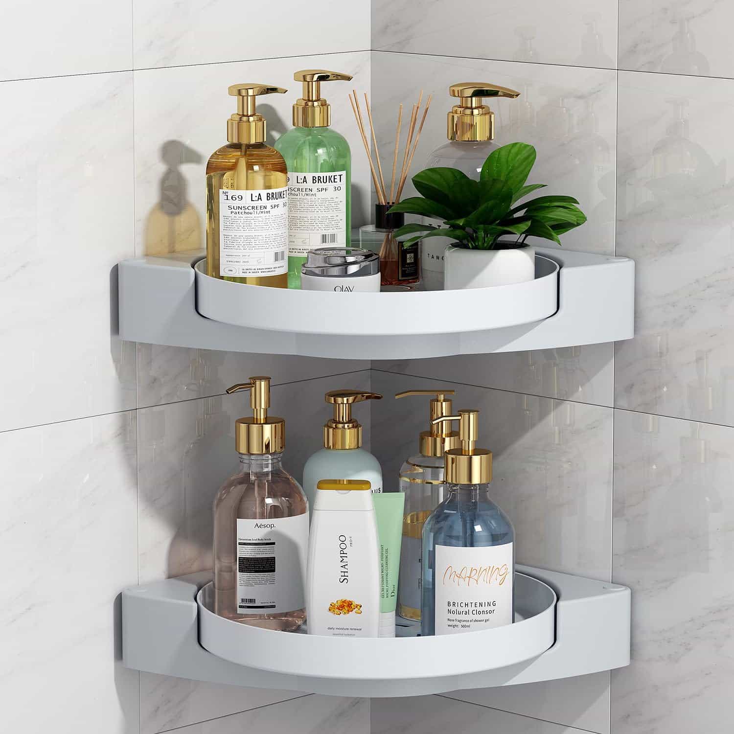 360° Rotate Shower Organizer Shelves